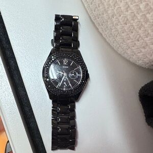 Guess Glossy Black Timepiece